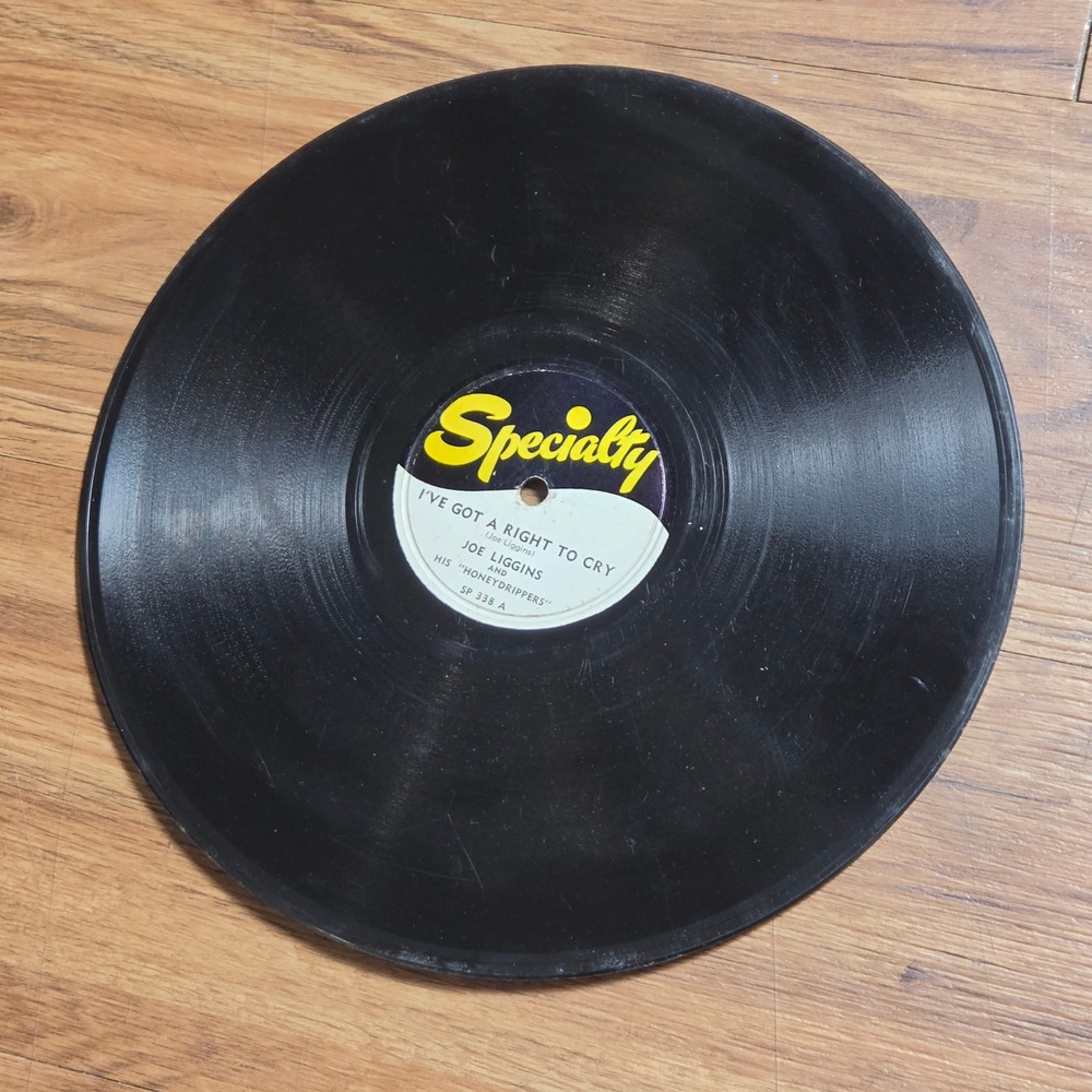 Joe Liggins Honeydrippers I've Got a Right to Cry Specialty SP 338 78 RPM V+/V+